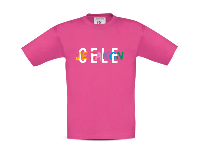 Otroška majica Cele je zakon pink